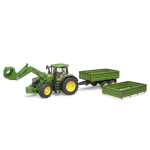 John Deere 7R 350 met aanhanger