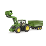 John Deere 7R 350 met aanhanger