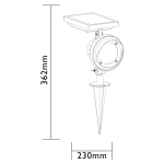 Solar Tuinlamp Texas 120lm Intelligent Hybride Tuinspot