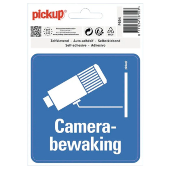 Sticker Camerabewaking 100x100mm