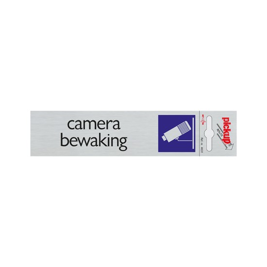 Bord Alulook Camerabewaking 165x44mm zelfklevend