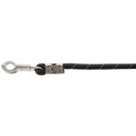 Halstertouw Reflective Black/Silver Paniekhaak