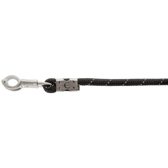 Halstertouw Reflective Black/Silver Paniekhaak