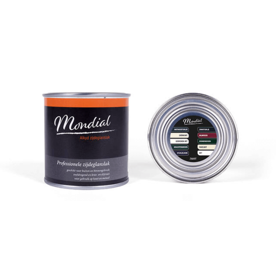 Mondial Zijdeglans Alkyd Zwart 250ml Mondial Zijdeglans Alkyd Zwart 250ml