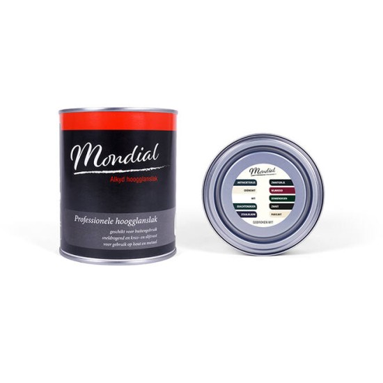 Mondial Hoogglans Alkyd Ral9010 Gebroken Wit 750ml