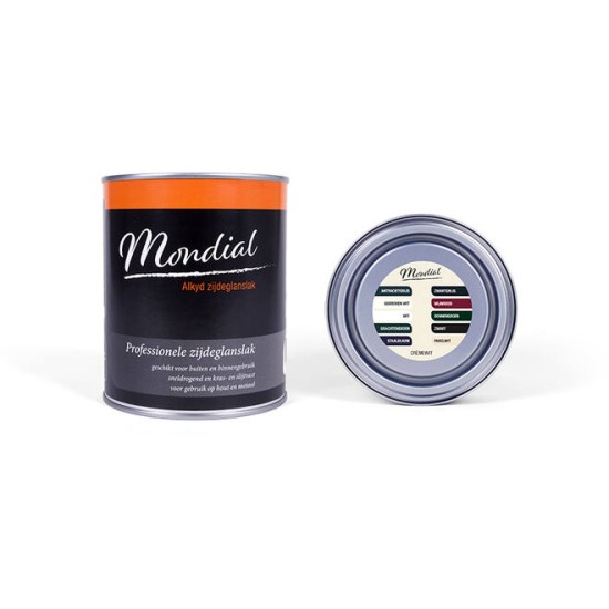 Mondial Zijdeglans Alkyd RAL9001 Cremewit 750ml Mondial Zijdeglans Alkyd RAL9001 Cremewit 750ml