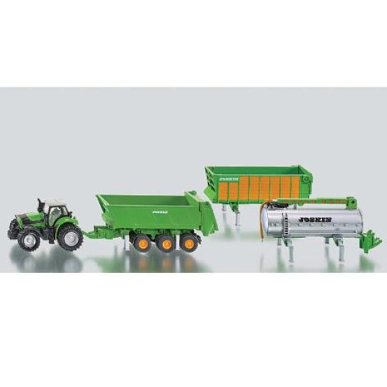 Siku Deutz met Joskin aanhangerset