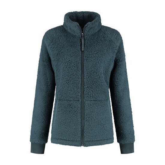 Kjelvik Mies Dames Teddy Fleecevest Blue