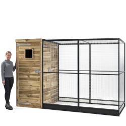 Vogelverblijf Volière Thomas links Voldux