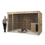 Hondenkennel Max Grenen met nachthok Voldux