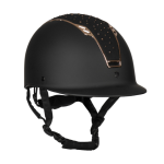 Veiligheidshelm Sparrow zwart/rose strass