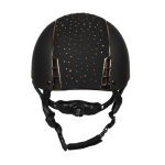 Veiligheidshelm Sparrow zwart/rose strass