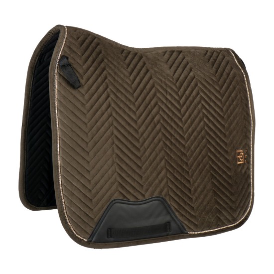 Zadeldek Velvet espresso full dressuur