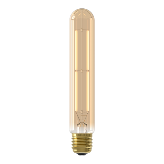 Calex Buis T32x185 Goud Straight filament E27 Dimbaar met LED dimmer