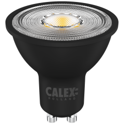 Calex Reflector GU10 2000K-2700K Ledlamp Zwart CCT Dimbaar