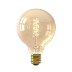 Calex Globe G95 Goud Flex Filament E27 Dimbaar