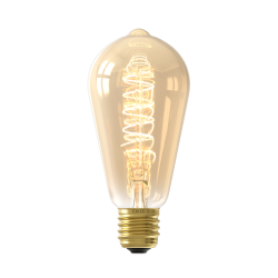 Calex Rustiek ST64 Goud Flex Filament E27 3-stap dimmer