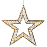 Micro LED ster metaal steady buiten 58cm