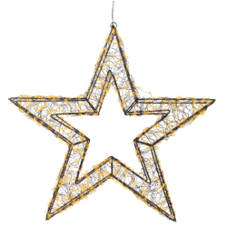 Micro LED ster metaal steady buiten 58cm