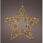 Micro LED ster metaal steady buiten 58cm