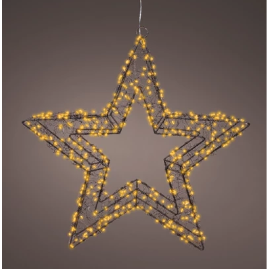 Micro LED ster metaal steady buiten 58cm