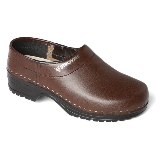 Bruine schoenklompen Strovels