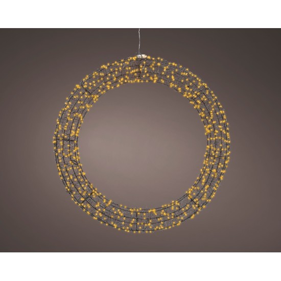 Micro LED krans metaal steady buiten 720 lamps 58 cm