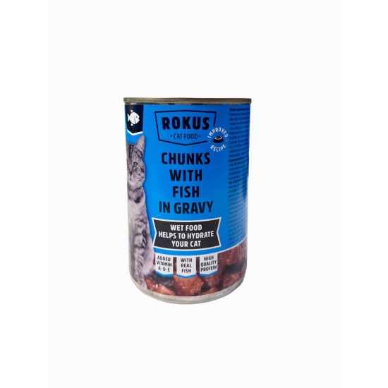 Rokus Kattenvoer Vis Blik 415 gr
