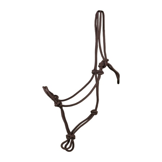 Touwhalster bruin pony