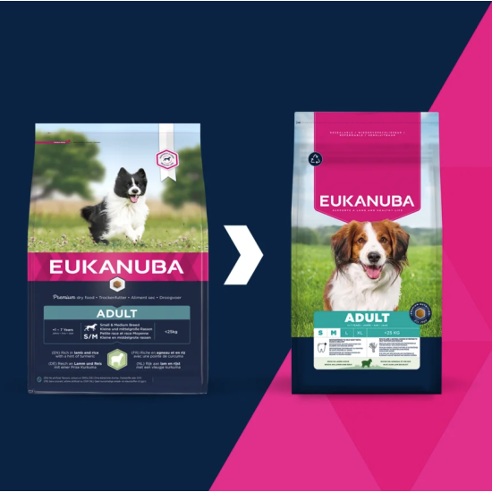 Eukanuba Adult Small Medium Lam Rijst 12kg