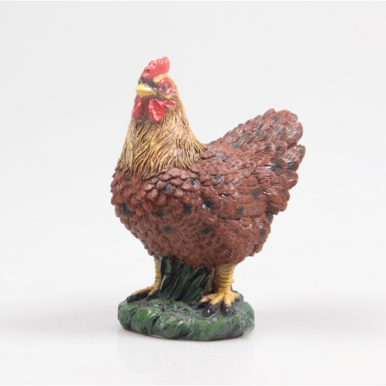 Kip klein bruin 12x8x16cm