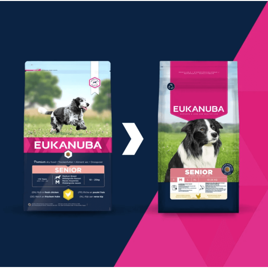 Eukanuba Senior Medium kip 12kg