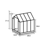 Tuinkas Anne 3 zwart/groengrijs