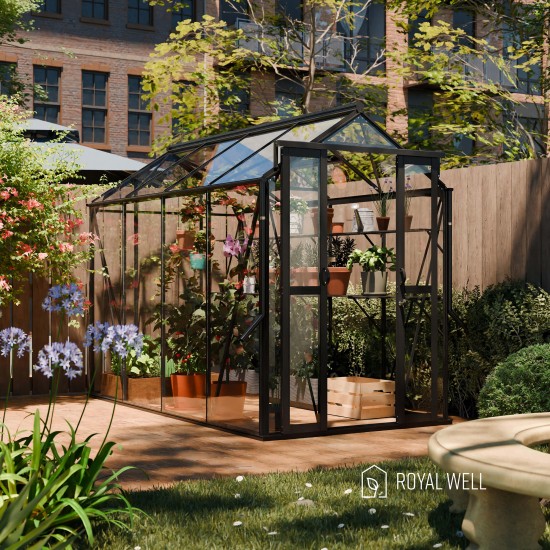 Tuinkas Anne 3 zwart/groengrijs