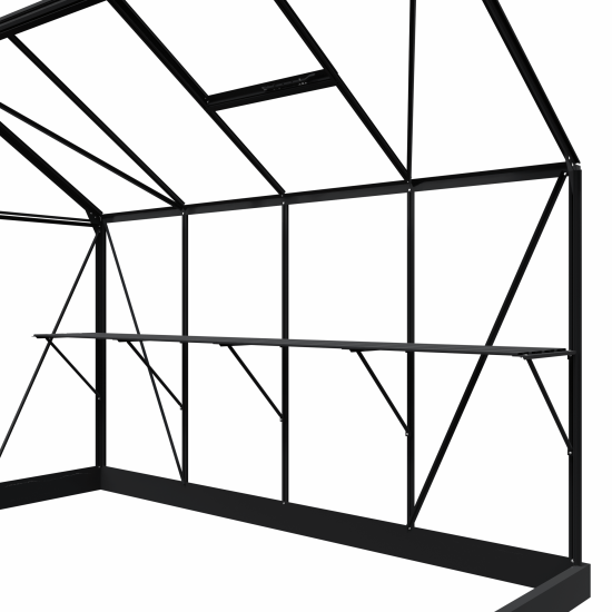 Kweektafel Mary 2 zwart/wit/groengrijs