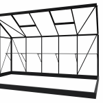 Kweektafel Mary 3 zwart/wit/groengrijs