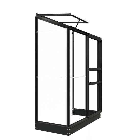 Muurkas Emma 1 zwart/groengrijs