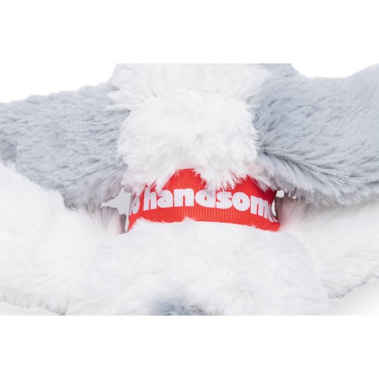 Hondenknuffel Ties wit 25cm Hondenknuffel Ties wit 25cm