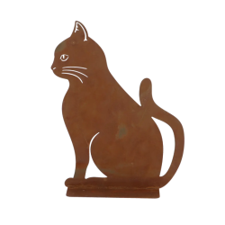 Roest kat tuinbeeld