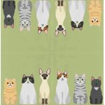 Papieren servetten katten 33x33cm
