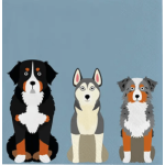 Papieren servetten Honden 33x33cm