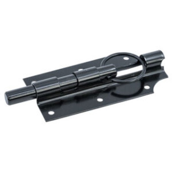 Valgrendel 15cm zwart Valgrendel 15cm zwart