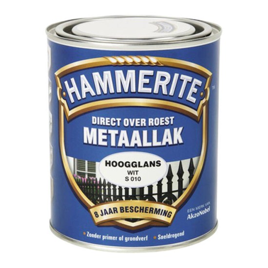 Hammerite Hoogglans Wit S010 750ml