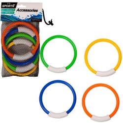 SportX Duik Ringen 4st in meshbag