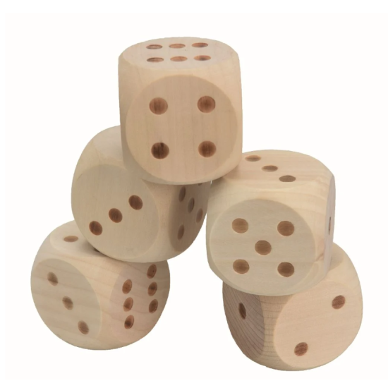 Outdoor play mega dobbelstenen