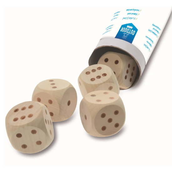 Outdoor play mega dobbelstenen