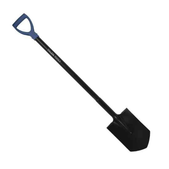 Metalen spade met D-handvat