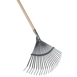 Gazonhark verzinkt plat essenhout 150cm