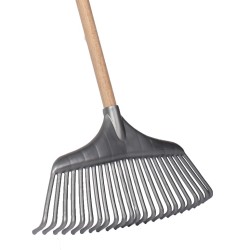 Bladhark kunststof essenhout met steel 120cm