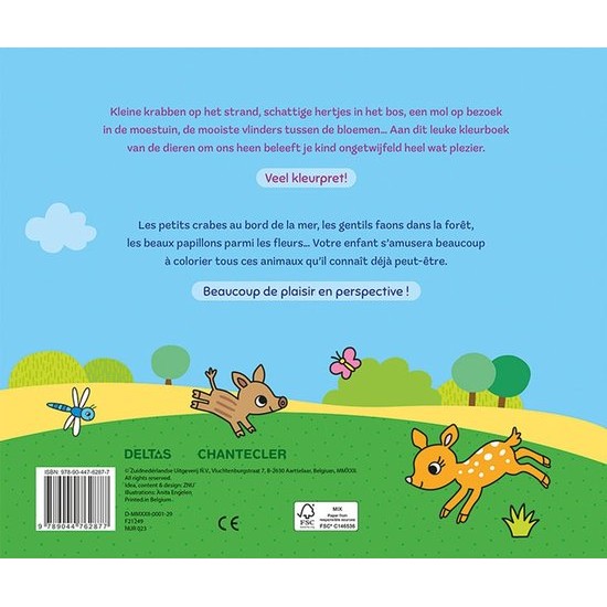 Kleurboek Happy coloring - Vrolijke dieren
